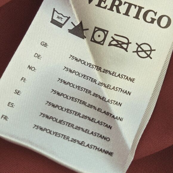 B Vertigo Women's Sz 12 Adara Cool Tech Training Shirt Mineral Red Coral SS NEW - Picture 8 of 12